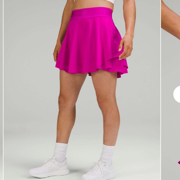 lululemon athletica Dresses & Skirts - NWOT Lululemon Court Rival Perforated High-Rise Skirt *Long